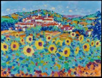 Lot 1309 - John Holt - ''Sunflowers Provence'', signed,...