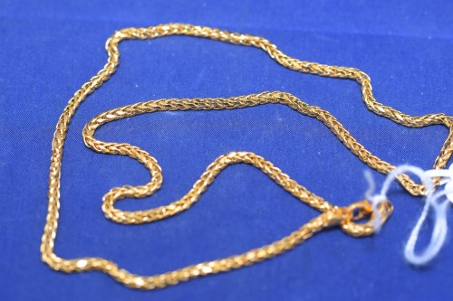 Lot 41 - A 22ct yellow gold chain necklace, 8.3grms.