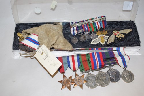 Lot 92 - A group of Second World War and later medals,...