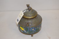 Lot 326 - A 20th Century Japanese cloisonne and brass...