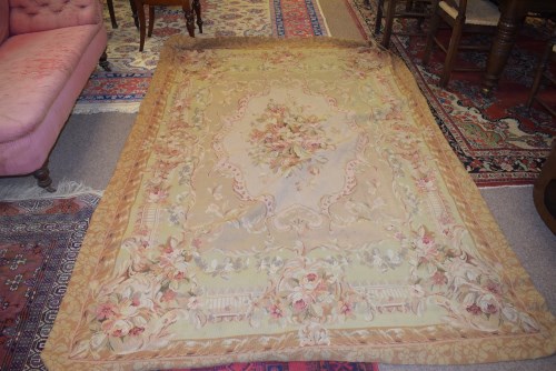 Lot 733 - An early 20th Centruy Aubusson rug/wall...