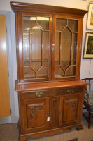 Lot 775 - A Victorian walnut bookcase, with flared...