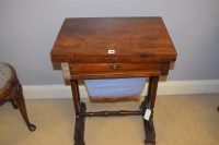 Lot 780 - An early 19th Century rosewood sewing table,...