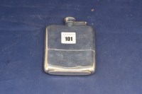 Lot 101 - A George V silver hip flask, by James Dixon &...