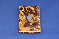 Lot 110 - A late 19th/early 20th Century tortoiseshell...