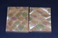 Lot 117 - Two 19th Century mother-of-pearl card cases...