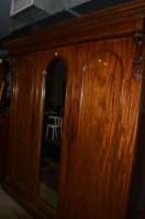 Lot 667 - A Victorian mahogany two door wardrobe the...
