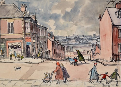 Lot 77 - Norman Stansfield Cornish (1919-2014) ''Street...