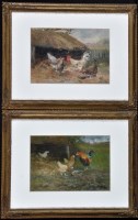 Lot 111 - John Falconar Slater (1857-1937) Poultry in a...