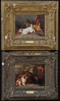 Lot 143 - George Armfield (19th Century) Spaniels in a...