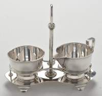 Lot 194 - An Edward VIII cream jug and sugar bowl on...