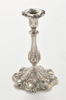Lot 203 - A Victorian silver taper stick, by Henry...