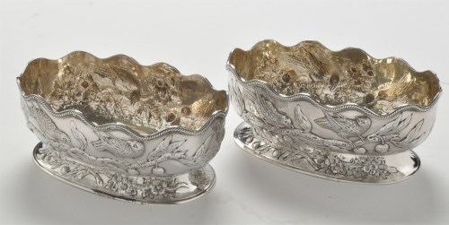 Lot 216 - A pair of Victorian silver bowls, by Charles...