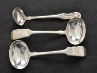 Lot 229 - A pair of Edwardian silver sauce ladles, by...