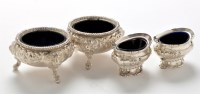 Lot 233 - A pair of George III silver table salts, by...