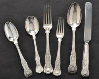 Lot 240 - A Victorian matched silver flatware service,...