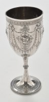 Lot 245 - A Victorian silver goblet, by William Evans,...