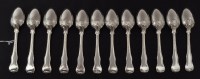 Lot 270 - A Victorian matched silver flatware service,...