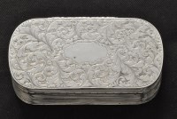 Lot 285 - An early Victorian silver snuff box, by Edward...