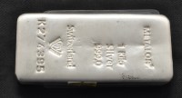 Lot 317 - A metalor 1kilo 999 silver bullion No.K274395,...
