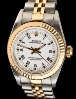 Lot 335 - Rolex Oyster Perpetual: a lady's stainless...