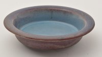 Lot 552 - Chinese Jun Yao shallow bowl, angular form...