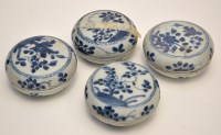 Lot 555 - Four Chinese blue and white 'Ca Mau Cargo'...