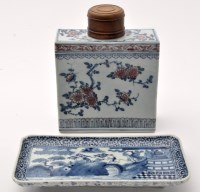 Lot 598 - Large Chinese blue and underglaze red tea...