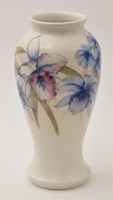 Lot 701 - Moorcroft Saltglaze, 'orchid' vase, slender...