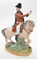 Lot 717 - Staffordshire figure of Lord Wellington, on...