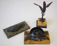 Lot 766 - An early 20th Century patinated bronze and...