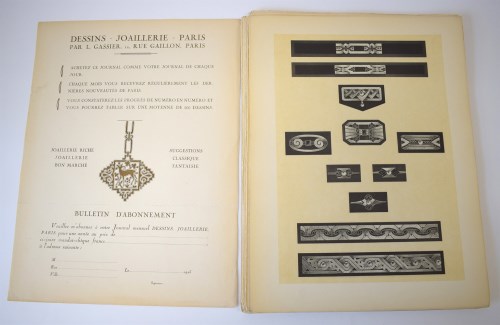 Lot 767 - A collection of Art Deco jewellery design...