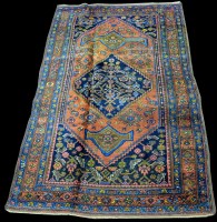 Lot 816 - A Bidjar rug, the central diamond-shaped...