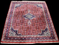 Lot 820 - A Bidjar carpet, the floral medallion on...