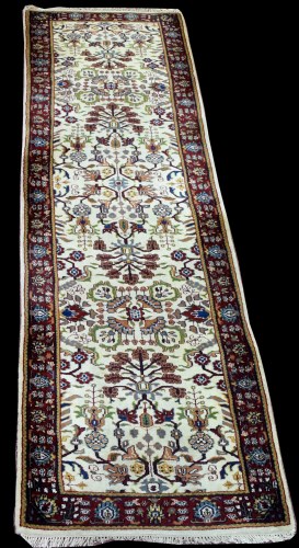 Lot 824 - A Mehraban runner, with floral decoration on...