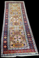 Lot 854 - A Caucasian Zeychor runner, with geometric...