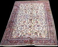 Lot 872 - A Sarough carpet, with scrolling floral design...