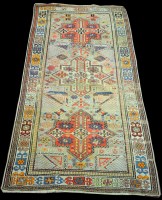 Lot 875 - A Caucasian runner, the three geometric...