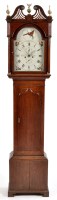 Lot 889 - A. Maule, Wooler: a Georgian oak longcase...