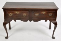 Lot 917 - A 19th Century oak dresser base, with two...