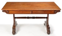 Lot 920 - An early 19th Century mahogany library table,...