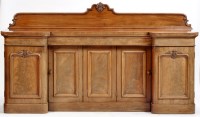 Lot 956 - A Victorian mahogany inverted breakfront...