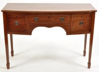 Lot 972 - An early 20th Century mahogany bowfront...