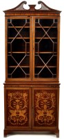 Lot 977 - An Edwardian Sheraton revival marquetry inlaid...