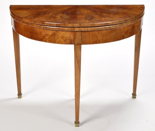 Lot 985 - An early 19th Century burr walnut turnover top...
