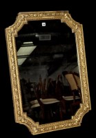 Lot 986 - A 19th Century giltwood wall mirror, the later...