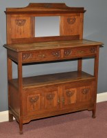 Lot 904 - A late 19th Century Arts & Crafts carved and...