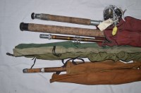 Lot 69 - An ''Abu'' beach casting rod and reel; and...