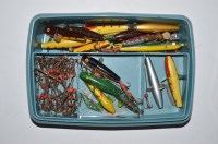 Lot 197 - A box of miscellaneous Devon lures in various...