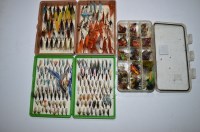 Lot 222 - Two modern ''Fox Box'' plastic fly cases full...